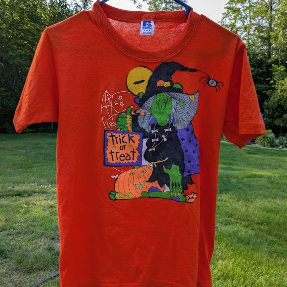 Vintage Single Stitch Handmade Halloween T-shirt